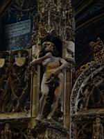 Albi, Cathedrale Ste Cecile, Jube, Statue d'Adam